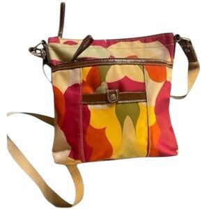 Nine West Floral Abstract Vintage Crossbody Bag